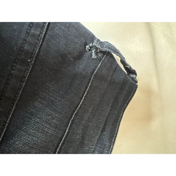Women Skylton Black Label Jeans Size 34 Distressed Stretch Dark Wash - Picture 7 of 7